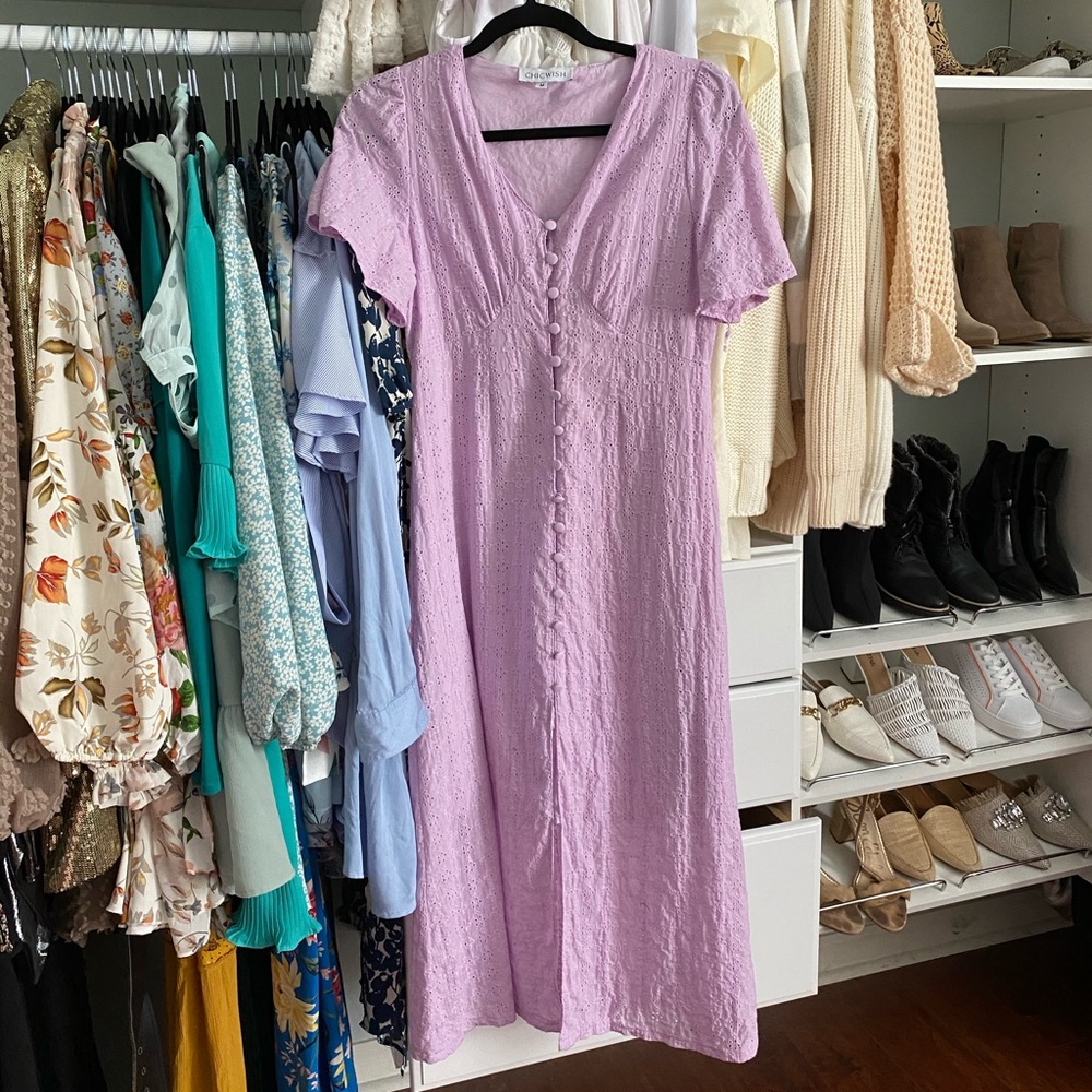 Lilac midi dress